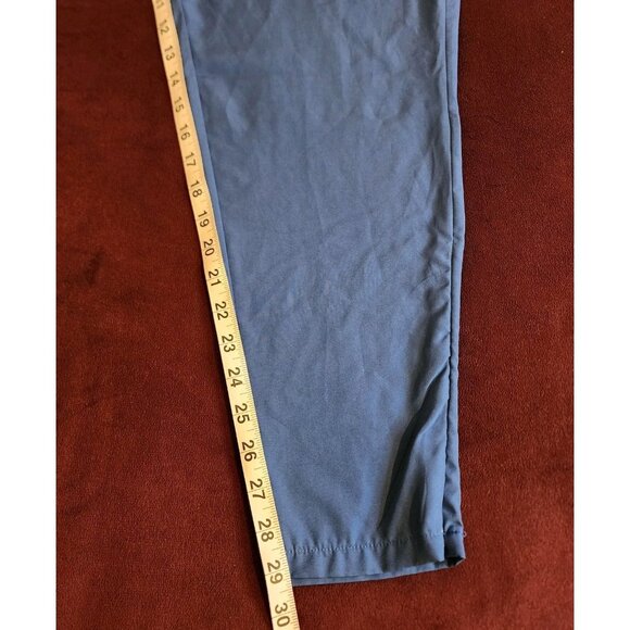 Men's Jogger Pants Pockets Side Zips Blue Size Medium - Picture 14 of 15